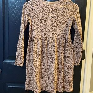 Leapord print long sleeve dress